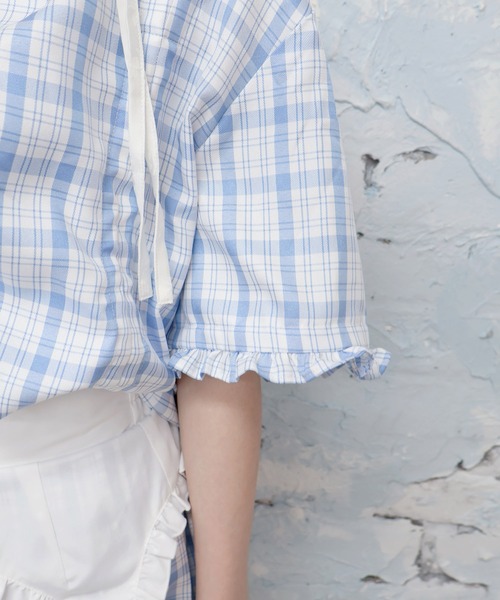Whinny(ホワイニー)の「Whinny/≪セットアップ可能♪≫近未来的最強パラダイス(シャツ/ブラウス・レディース・ブルー系その他2/ブラック/ホワイト・FREE)」の21枚目の写真
