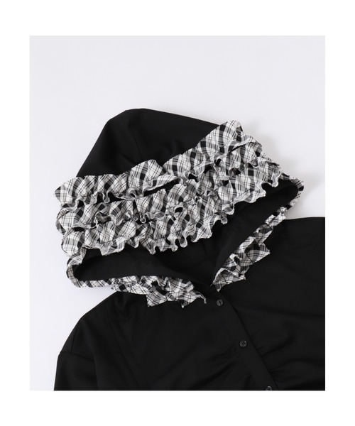 Whinny(ホワイニー)の「Whinny/≪セットアップ可能♪≫近未来的最強パラダイス(シャツ/ブラウス・レディース・ブルー系その他2/ブラック/ホワイト・FREE)」の9枚目の写真