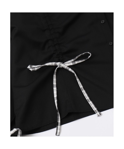 Whinny(ホワイニー)の「Whinny/≪セットアップ可能♪≫近未来的最強パラダイス(シャツ/ブラウス・レディース・ブルー系その他2/ブラック/ホワイト・FREE)」の10枚目の写真