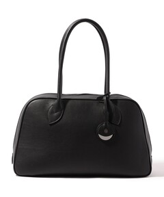 メゾンカナウ ボックスボストン L別注シュリンクレザー黒 追加》MAISON CANAU メゾン カナウ ボックスボストン Lハンドル 別注