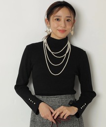 【新品】ジャスグリッティー　ボートリブニット　アプワイザーリッシェ　サックス水色 新品】ジャスグリッティー ボートリブニット アプワイザー