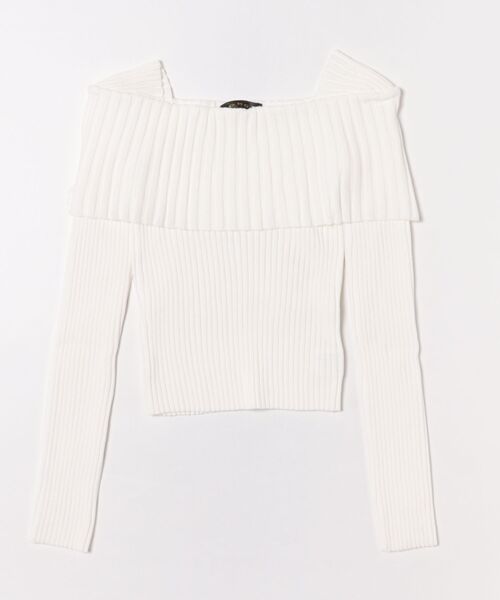GORGE(ゴージ)の「《オフショル×細リブニット》レディース プルオーバー 長袖トップス 肩見せ セクシー 秋冬(ニット/セーター・レディース・オフホワイト/グレー/ブラック・F)」の16枚目の写真