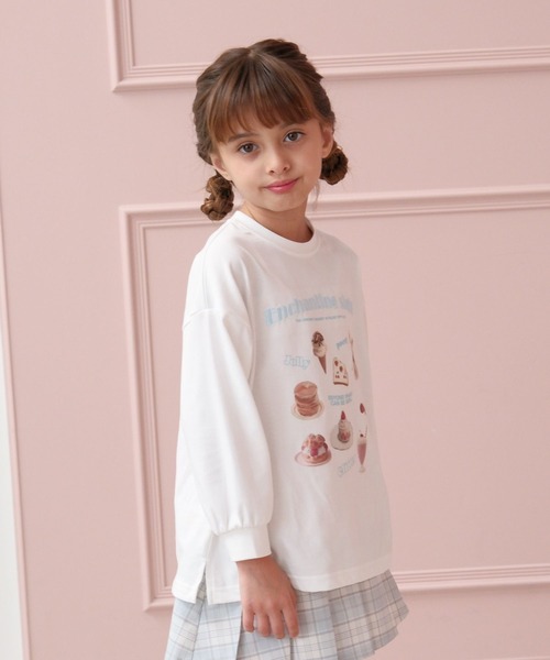 GLOBAL WORK(グローバルワーク)の「ヘビロッTEEモチーフ/T/589261(Tシャツ/カットソー・キッズ・ブルー系その他/ホワイト・100cm/110cm/120cm)」の2枚目の写真