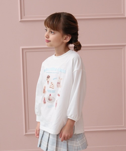GLOBAL WORK(グローバルワーク)の「ヘビロッTEEモチーフ/T/589261(Tシャツ/カットソー・キッズ・ブルー系その他/ホワイト・100cm/110cm/120cm)」の3枚目の写真