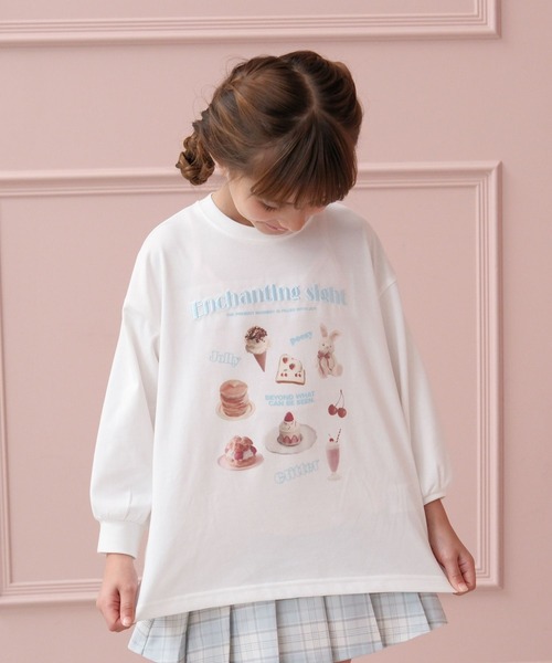 GLOBAL WORK(グローバルワーク)の「ヘビロッTEEモチーフ/T/589261(Tシャツ/カットソー・キッズ・ブルー系その他/ホワイト・100cm/110cm/120cm)」の8枚目の写真