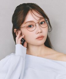 Zoff | 【水越みさと さんコラボ】Zoff｜Misato Mizukoshi ボストン型 クラウンパント メガネ｜中顔面短縮みえ メタルフレーム 伊達メガネ 度付き（レンズ交換券付き）大人可愛い ユニセックス(メガネ)