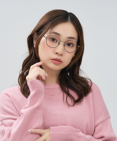 水越みさと さんコラボ】Zoff｜Misato Mizukoshi ボストン型 クラウン