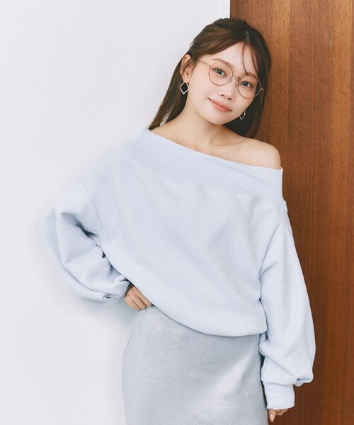 Zoff（ゾフ）の「【水越みさと さんコラボ】Zoff｜Misato Mizukoshi ボストン型 クラウンパント メガネ｜中顔面短縮みえ メタルフレーム 伊達メガネ 度付き（レンズ交換券付き）大人可愛い ユニセックス（メガネ・レディース・ゴールド/ブラック系その他6/ブラウン・FREE）」の12枚目の写真