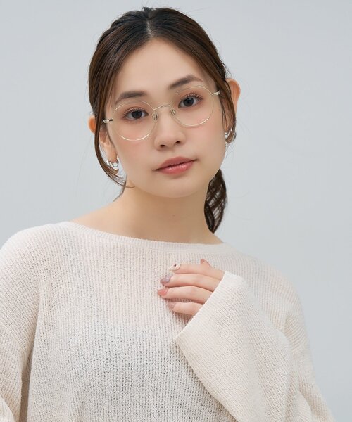 水越みさと さんコラボ】Zoff｜Misato Mizukoshi ボストン型 クラウン