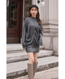 Her lip to(n[bvgD[)Clemence Knit Dress Set(s[X)