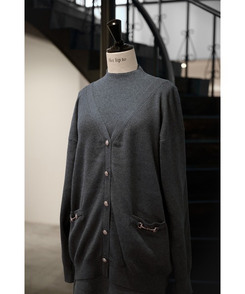 Clemence Knit Dress Set Sサイズ black / ecru】Clemence Knit Dress Set