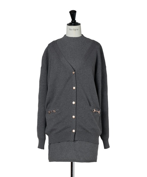 ワンピース herlipto Clemence Knit Dress Set M Clemence Knit Dress Set（ワンピース）｜Her lip to（ハー