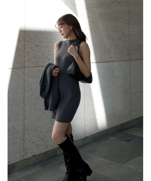 Clemence Knit Dress Set Sサイズ Clemence Knit Dress Set（ワンピース）｜Her lip to（ハー