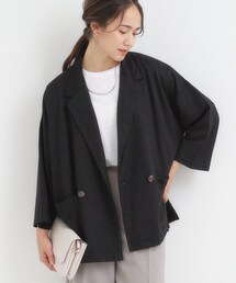 SHOO・LA・RUE | 【S-LL/ひんやり】さらっとしたタッチが心地よい ダブルブレストジャケット(テーラードジャケット)