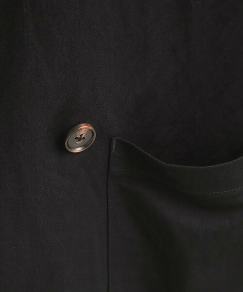 SHOO・LA・RUE(シューラルー)の「【S-LL/ひんやり】さらっとしたタッチが心地よい ダブルブレストジャケット(テーラードジャケット・レディース・ダークブラウン/ブラック・01/02/03/04)」の6枚目の写真