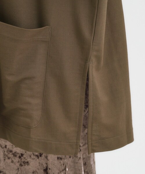 SHOO・LA・RUE(シューラルー)の「【S-LL/ひんやり】さらっとしたタッチが心地よい ダブルブレストジャケット(テーラードジャケット・レディース・ダークブラウン/ブラック・01/02/03/04)」の17枚目の写真
