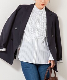 NOLLEY’S | 【MARILYN MOON/マリリーンムーン】タックフリルストライプブラウス(シャツ/ブラウス)