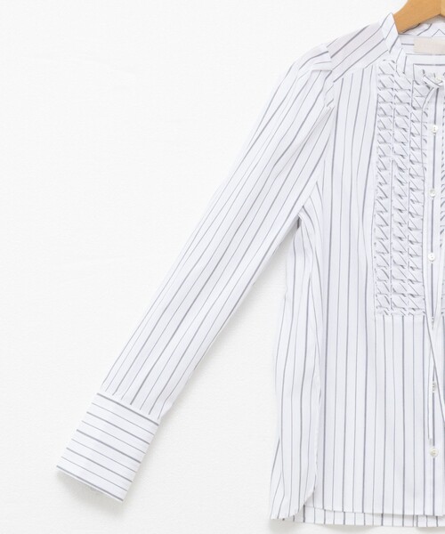 セール】【MARILYN MOON/マリリーンムーン】タックフリルストライプ