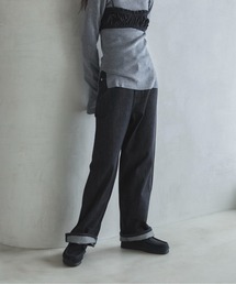 feepur（フェピュール）の「クロップドハイウエストロールアップデニム（デニムパンツ・レディース）」