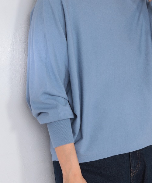 GALLORIA(ギャローリア)の「マシンウォッシャブル ドルマンニット(ニット/セーター・レディース・アイボリー/ブルーグレー/テラコッタ/ネイビー・L/S/M/LL)」の9枚目の写真