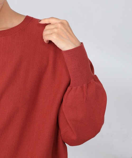 GALLORIA(ギャローリア)の「マシンウォッシャブル ドルマンニット(ニット/セーター・レディース・アイボリー/ブルーグレー/テラコッタ/ネイビー・L/S/M/LL)」の15枚目の写真