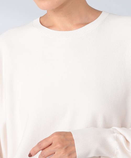 GALLORIA(ギャローリア)の「マシンウォッシャブル ドルマンニット(ニット/セーター・レディース・アイボリー/ブルーグレー/テラコッタ/ネイビー・L/S/M/LL)」の17枚目の写真