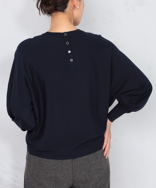 GALLORIA(ギャローリア)の「マシンウォッシャブル ドルマンニット(ニット/セーター・レディース・アイボリー/ブルーグレー/テラコッタ/ネイビー・L/S/M/LL)」の6枚目の写真