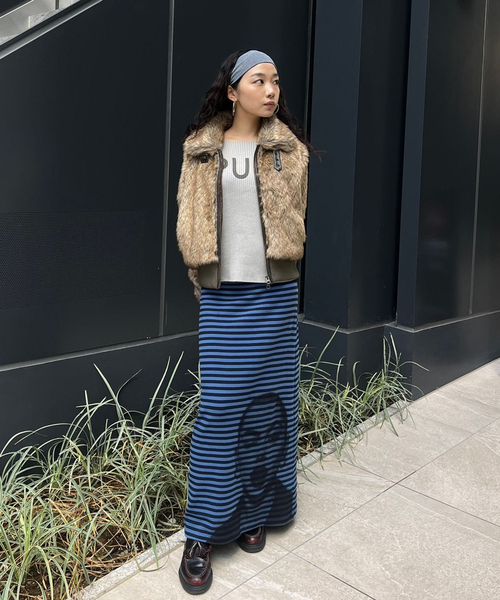 Oriens JOURNAL STANDARD（オリエンス ジャーナルスタンダード）の「フェイクファーブルゾン（その他アウター・レディース・ブラウン系その他/キャメル・FREE）」の3枚目の写真