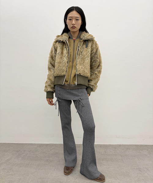 Oriens JOURNAL STANDARD（オリエンス ジャーナルスタンダード）の「フェイクファーブルゾン（その他アウター・レディース・ブラウン系その他/キャメル・FREE）」の19枚目の写真