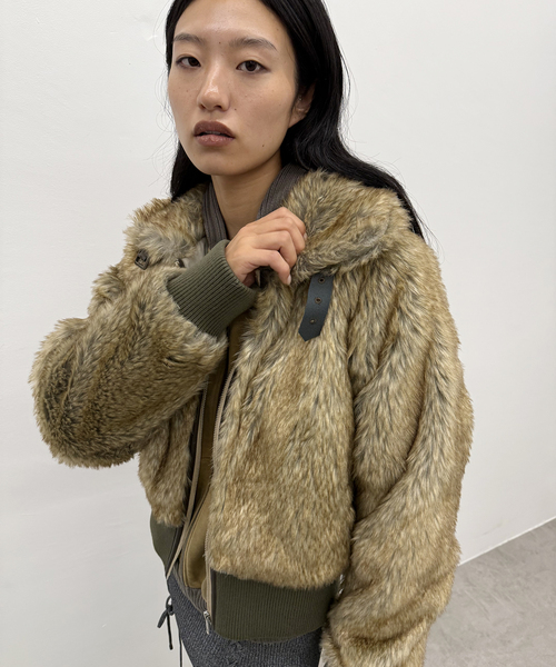 Oriens JOURNAL STANDARD（オリエンス ジャーナルスタンダード）の「フェイクファーブルゾン（その他アウター・レディース・ブラウン系その他/キャメル・FREE）」の21枚目の写真