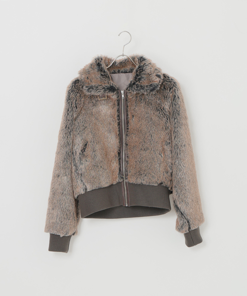 Oriens JOURNAL STANDARD（オリエンス ジャーナルスタンダード）の「フェイクファーブルゾン（その他アウター・レディース・ブラウン系その他/キャメル・FREE）」の8枚目の写真