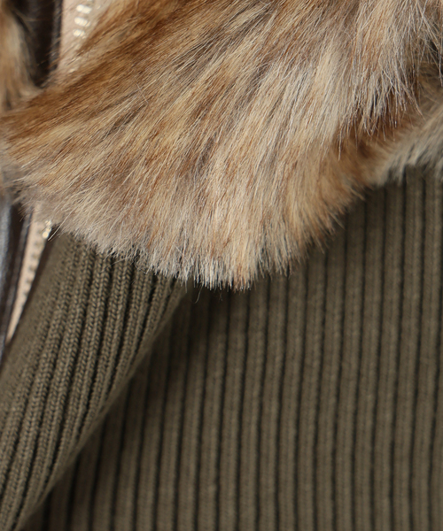 Oriens JOURNAL STANDARD（オリエンス ジャーナルスタンダード）の「フェイクファーブルゾン（その他アウター・レディース・ブラウン系その他/キャメル・FREE）」の13枚目の写真