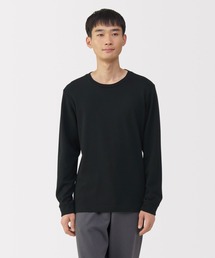 無印良品(ムジルシリョウヒン)の紳士 あったか綿 ウールクルーネック長袖Tシャツ(インナーウェア/肌着)