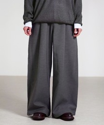Chikashitsu +（チカシツプラス）の「【Chikashitsu +】over tuck slacks / 【チカシツプラス】オーバータックスラックス＜着用動画あり＞（スラックス）」