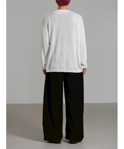 Chikashitsu +（チカシツプラス）の「【Chikashitsu +】over tuck slacks / 【チカシツプラス】オーバータックスラックス（スラックス・メンズ・ブラック/グレー・M/S/L）」の20枚目の写真