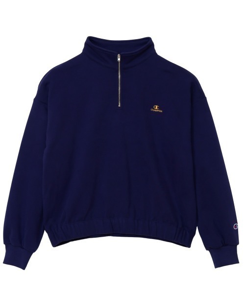 Champion(チャンピオン)の「チャンピオン HALF ZIP SWEATSHIRT_(スウェット・レディース・ホワイト/ライトグレー/ダークグリーン/チャコールグレー/ダークブルー・M/L)」の5枚目の写真