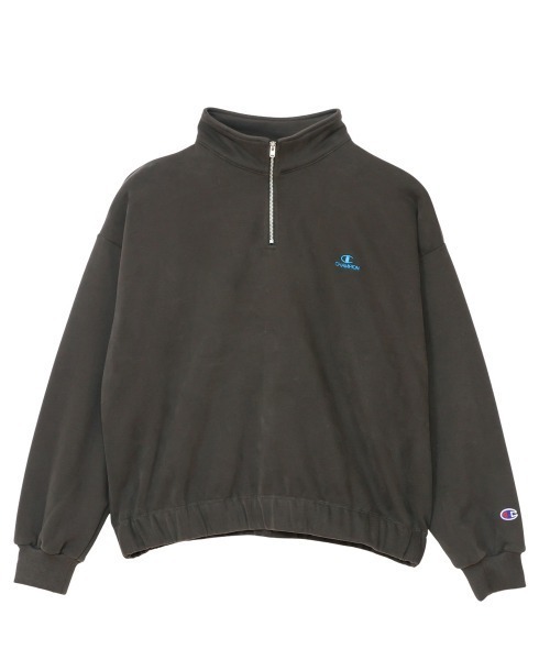 Champion(チャンピオン)の「チャンピオン HALF ZIP SWEATSHIRT_(スウェット・レディース・ホワイト/ライトグレー/ダークグリーン/チャコールグレー/ダークブルー・M/L)」の2枚目の写真