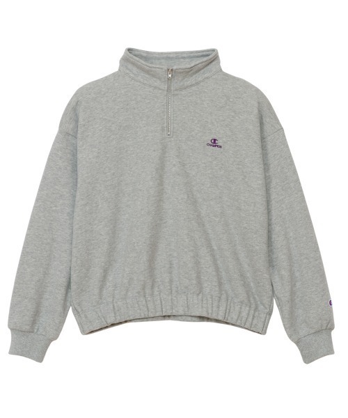 Champion(チャンピオン)の「チャンピオン HALF ZIP SWEATSHIRT_(スウェット・レディース・ホワイト/ライトグレー/ダークグリーン/チャコールグレー/ダークブルー・M/L)」の3枚目の写真