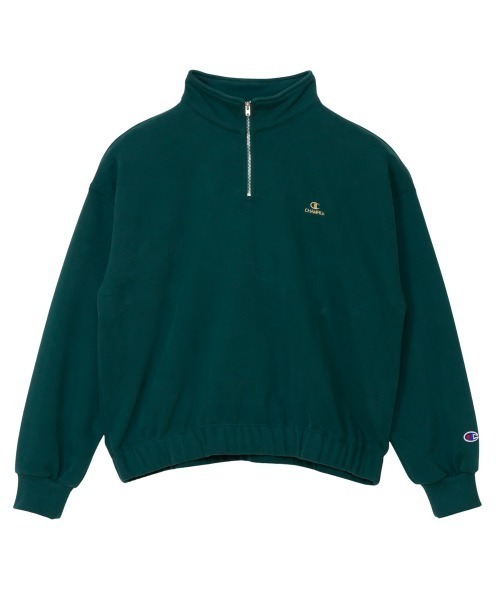Champion(チャンピオン)の「チャンピオン HALF ZIP SWEATSHIRT_(スウェット・レディース・ホワイト/ライトグレー/ダークグリーン/チャコールグレー/ダークブルー・M/L)」の4枚目の写真