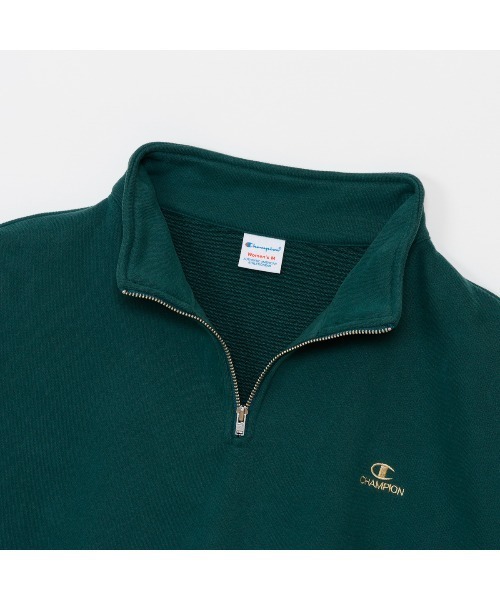 Champion(チャンピオン)の「チャンピオン HALF ZIP SWEATSHIRT_(スウェット・レディース・ホワイト/ライトグレー/ダークグリーン/チャコールグレー/ダークブルー・M/L)」の9枚目の写真