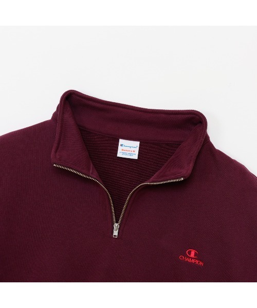 Champion(チャンピオン)の「チャンピオン HALF ZIP SWEATSHIRT_(スウェット・レディース・ホワイト/ライトグレー/ダークグリーン/チャコールグレー/ダークブルー・M/L)」の7枚目の写真