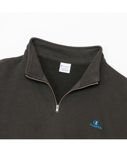 Champion(チャンピオン)の「チャンピオン HALF ZIP SWEATSHIRT_(スウェット・レディース・ホワイト/ライトグレー/ダークグリーン/チャコールグレー/ダークブルー・M/L)」の15枚目の写真