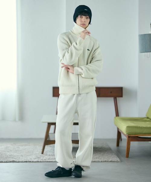 LACOSTE（ラコステ）の「ワンポイントウールニットキャップ（ニットキャップ/ビーニー・メンズ・ブラック/ダークグリーン/グレー・FREE）」の12枚目の写真