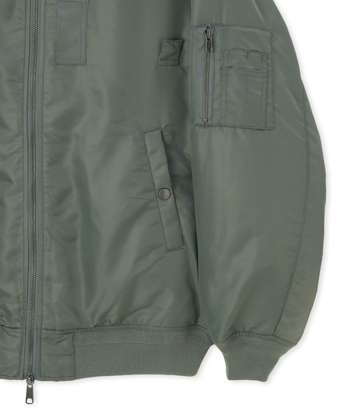 LANVIN en Bleu(ランバンオンブルー)の「MA-1パーカー(ブルゾン・メンズ・ブラック/カーキ・52/50/48)」の11枚目の写真