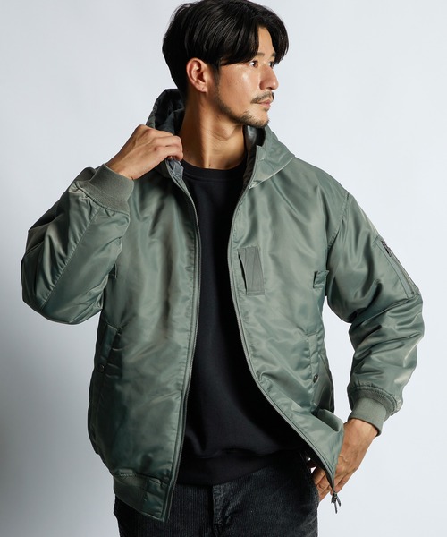 パーカ らん様 MA-1パーカー（ブルゾン）｜LANVIN en Bleu（ランバンオンブルー）の