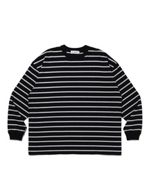 cootie Velour Border L/S Tee ベロアロングTシャツM cootie Velour Border L/S Tee ベロアロングTシャツM