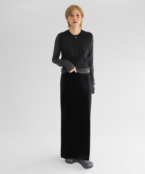 lit(リット)の「Hem Layered Knit Vest(ニット/セーター・レディース・ブラウン/ブラック/ライトベージュ・FREE)」の21枚目の写真