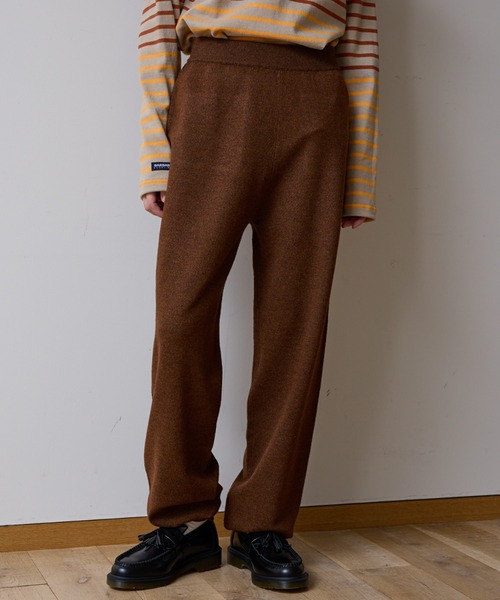 NOMINE】【セットアップ】スウェットライク ニットパンツ（その他