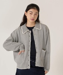 ハンドステッチ ニットジャケット TINA:JOJUN