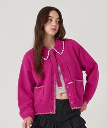 tina:jojun アウター ジップアップフード付き ボンバージャケット TINA：JOJUN
